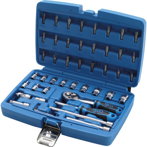 Socket Set | 6.3 mm (1/4") Drive | 46 pcs.