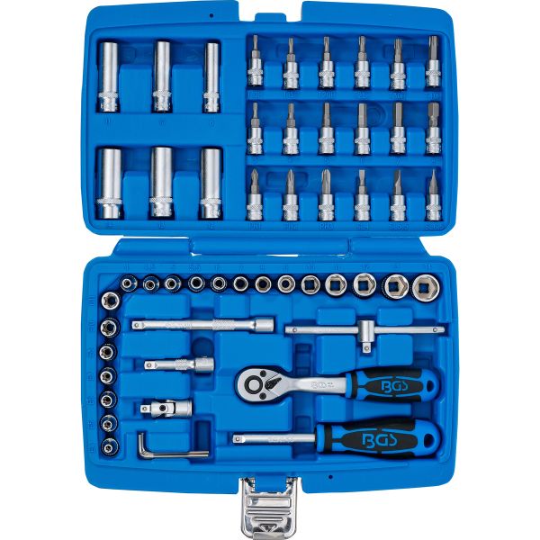 Socket Set | 6.3 mm (1/4") Drive | 53 pcs.