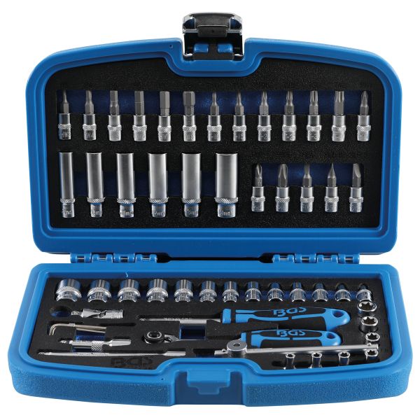 Socket Set | 6.3 mm (1/4") Drive | 53 pcs.