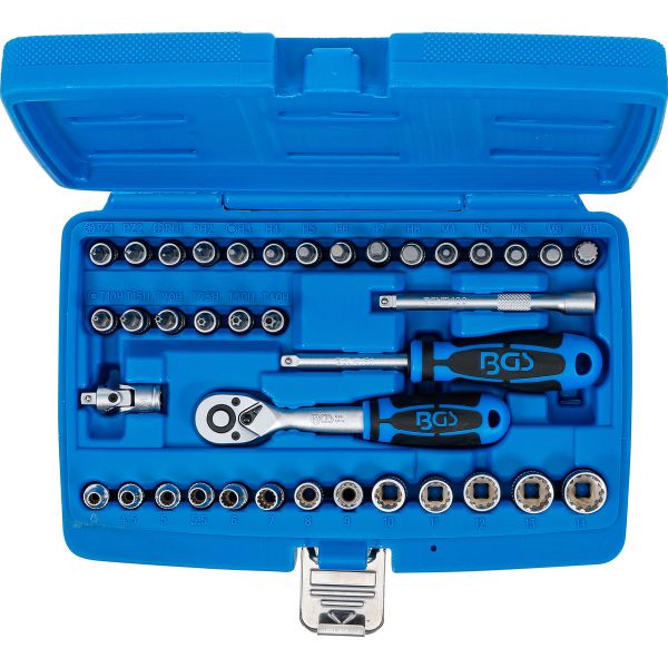 Coffret de Douilles Gear Lock | 6,3 mm (1/4") | 39 pièces