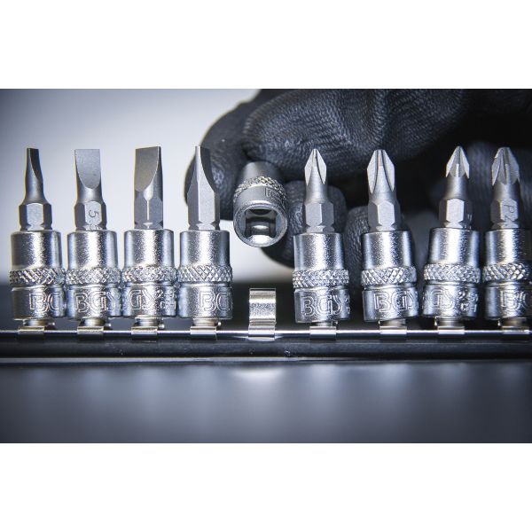 Bit Socket Set | 6.3 mm (1/4") Drive | Slot SL, Cross Slot PH, Cross Slot PZ | 12 pcs.