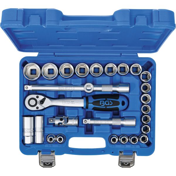 Socket Set | 12.5 mm (1/2") | Inch Sizes | 27 pcs.