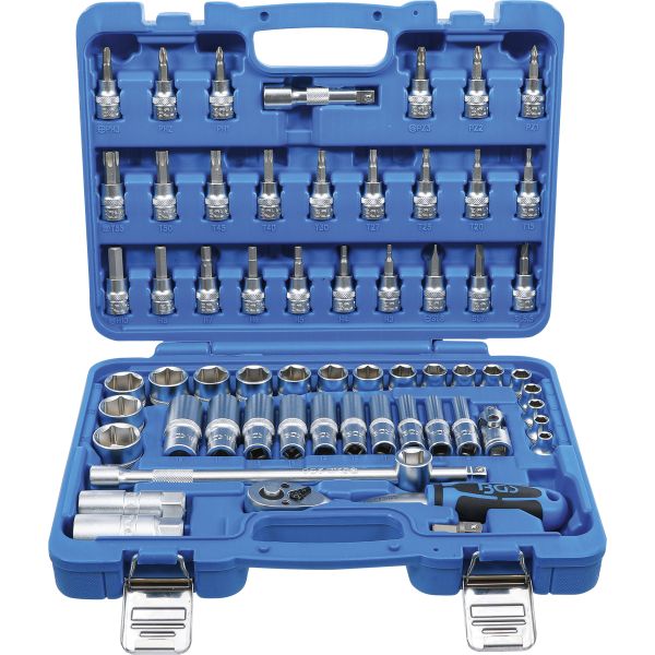 Socket Set, Hexagon | 10 mm (3/8") Drive | 61 pcs.