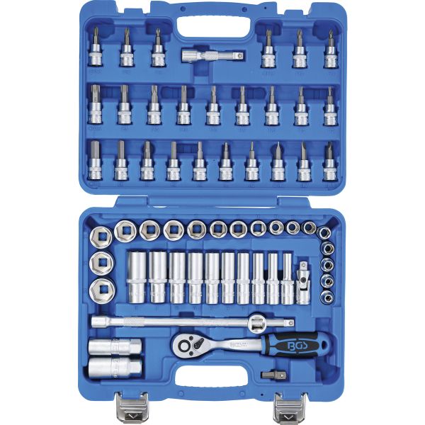 Socket Set, Hexagon | 10 mm (3/8") Drive | 61 pcs.