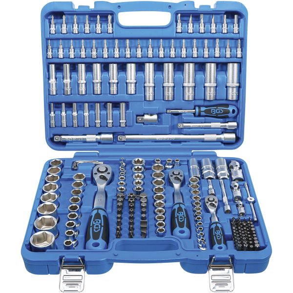 Socket Set Hexagon | 6.3 mm (1/4") / 10 mm (3/8") / 12.5 mm (1/2") Drive | 192 pcs.