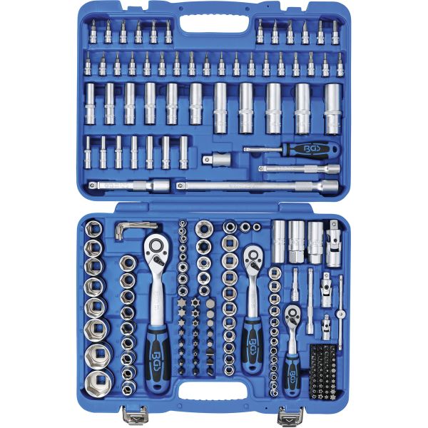 Socket Set Hexagon | 6.3 mm (1/4") / 10 mm (3/8") / 12.5 mm (1/2") Drive | 192 pcs.