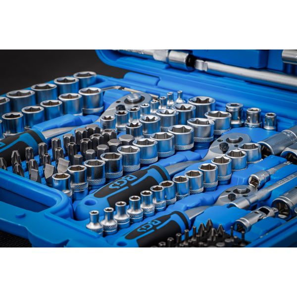 Socket Set Hexagon | 6.3 mm (1/4") / 10 mm (3/8") / 12.5 mm (1/2") Drive | 192 pcs.