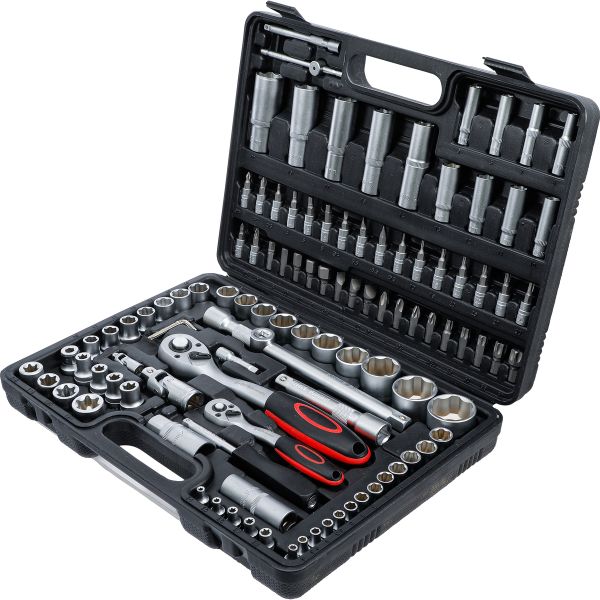 Socket Set | 6.3 mm (1/4") / 12.5 mm (1/2") Drive | 108 pcs.