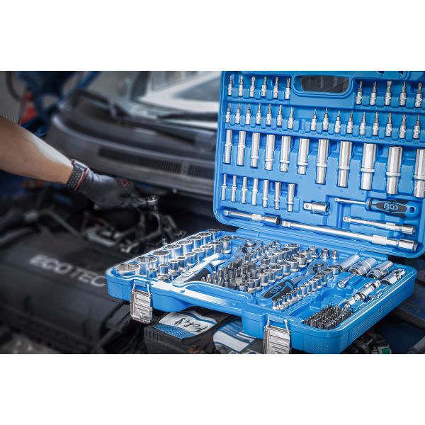 Socket Set Super Lock | 6.3 mm (1/4") / 10 mm (3/8") / 12.5 mm (1/2") Drive | 192 pcs.