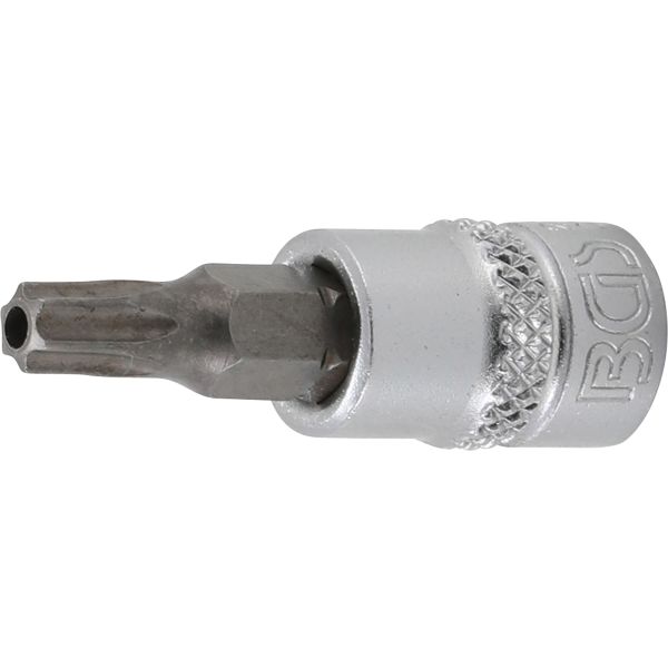 Bit-Einsatz | Antrieb Innenvierkant 6,3 mm (1/4") | T-Profil (für Torx) mit Bohrung T27