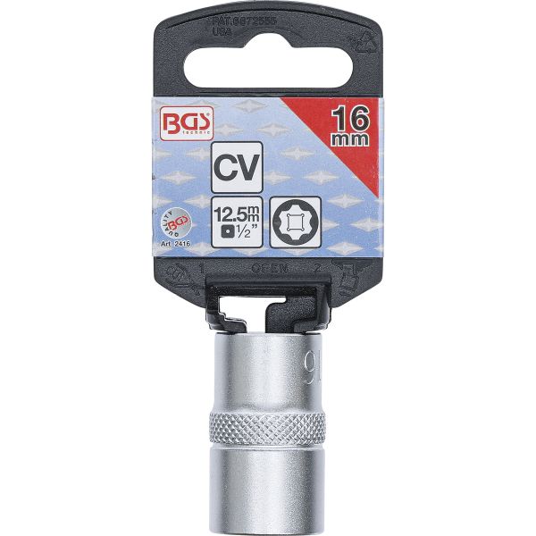 Llave de vaso Super Lock | entrada 12,5 mm (1/2") | 16 mm