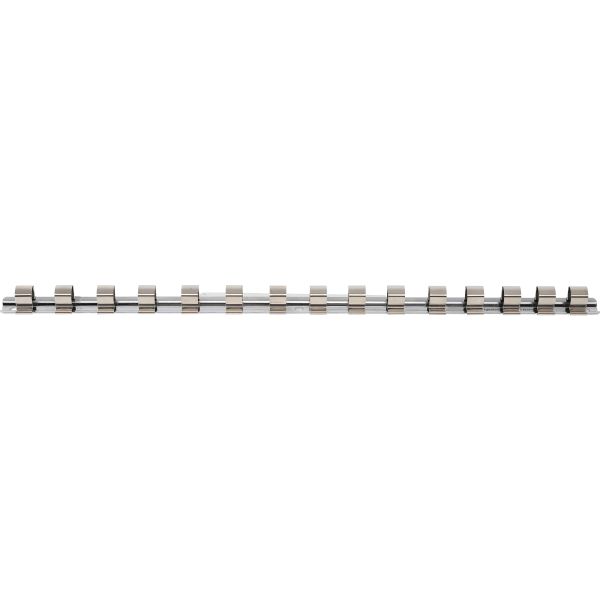 Rail para llaves de vaso con 15 clavijas | 12,5 mm (1/2")