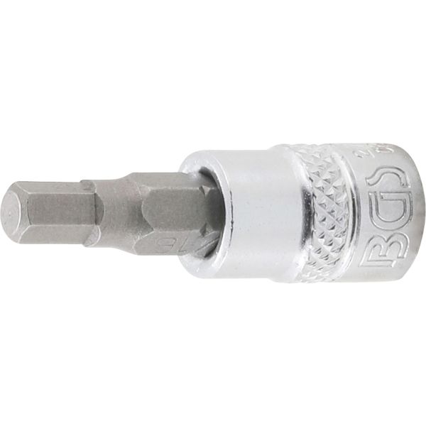 Bit Socket | 6.3 mm (1/4") Drive | internal Hexagon 3/16"