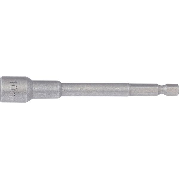 Socket, Hexagon, extra long | for electric drills | 6.3 mm (1/4") Drive | 10 mm