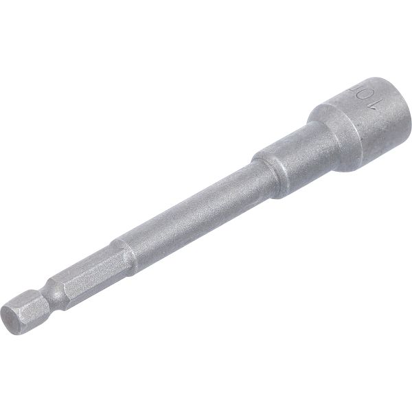 Socket, Hexagon, extra long | for electric drills | 6.3 mm (1/4") Drive | 10 mm