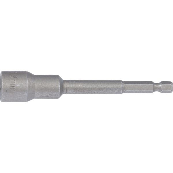 Socket, Hexagon, extra long | for electric drills | 6.3 mm (1/4") Drive | 13 mm