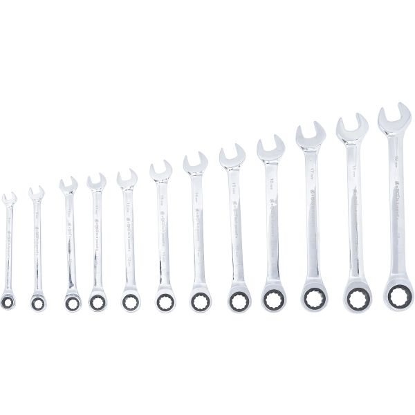 Ratchet Combination Wrench Set | 8 - 19 mm | 12 pcs.