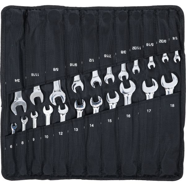 Ratchet Combination Wrench Set | metric / Inch Sizes | 22 pcs.