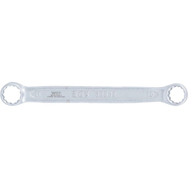 Double Ring Spanner | extra flat | 10 x 11 mm