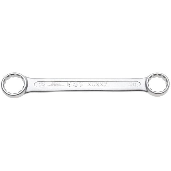 Double Ring Spanner | extra flat | 20 x 22 mm