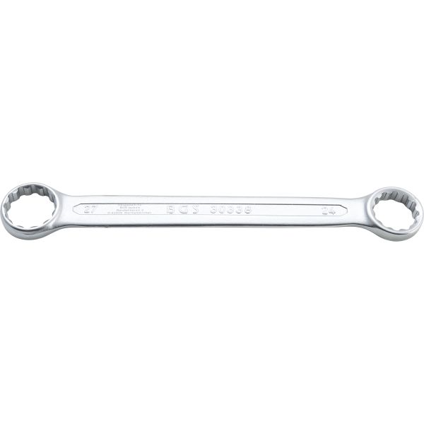 Double Ring Spanner | extra flat | 24 x 27 mm