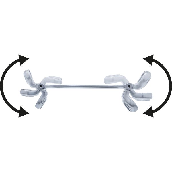 Offener Doppel-Ringschlüssel für Bremsleitungen und Gelenke | SW 10 x 12 mm