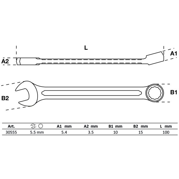 Llave combinada | 5,5 mm