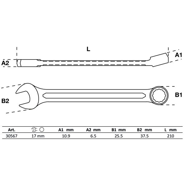 Llave combinada | 17 mm