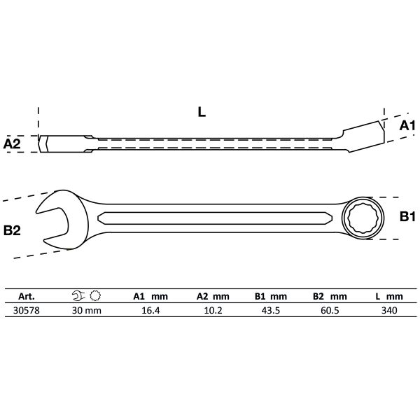 Llave combinada | 30 mm