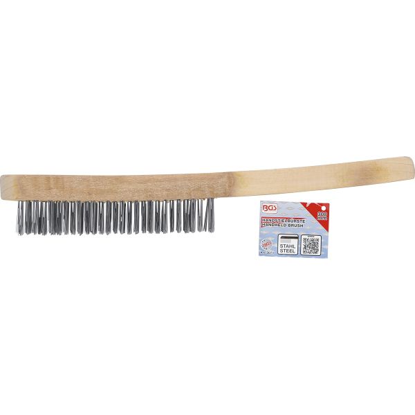Handheld Brush | steel wire | 5-rows | 300 mm