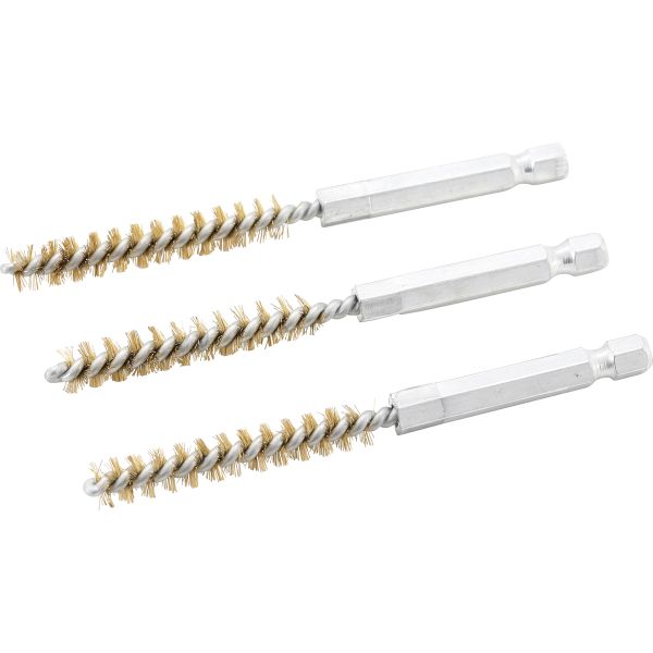 Brass Brush | 8 mm | 6.3 mm (1/4") Drive | 3 pcs.