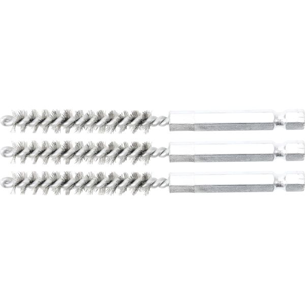 Steel Brush | 8 mm | 6.3 mm (1/4") Drive | 3 pcs.