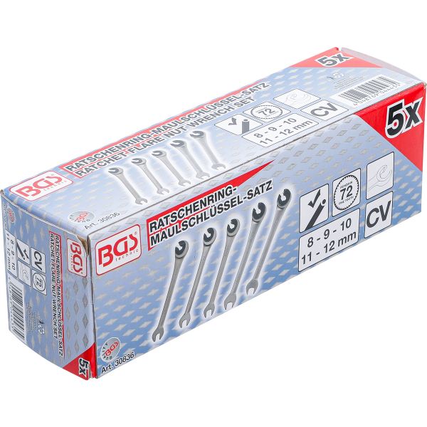 Ratchet Combination Wrench Set | open | 5 pcs.