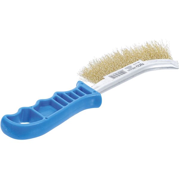 Brosse en fil d’acier | laitonnée | 260 mm