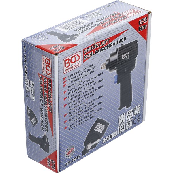 Air Impact Wrench | 12.5 mm (1/2") | 678 Nm