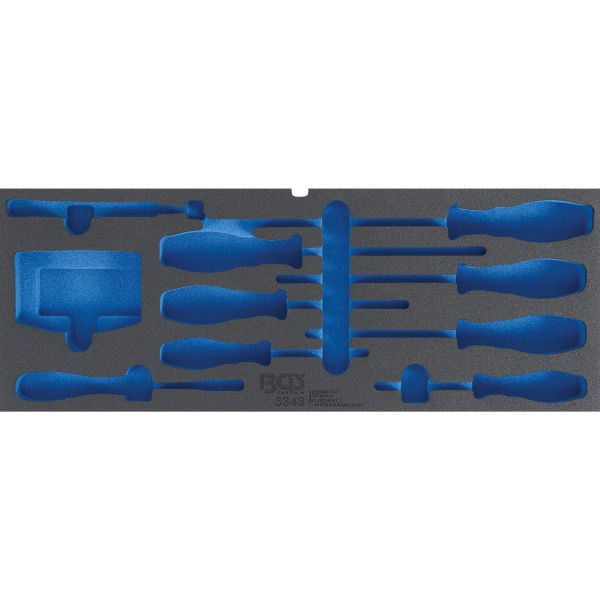 Foam Tray for BGS 3312, empty: for Screwdriver, bit Set and magnetic lifter