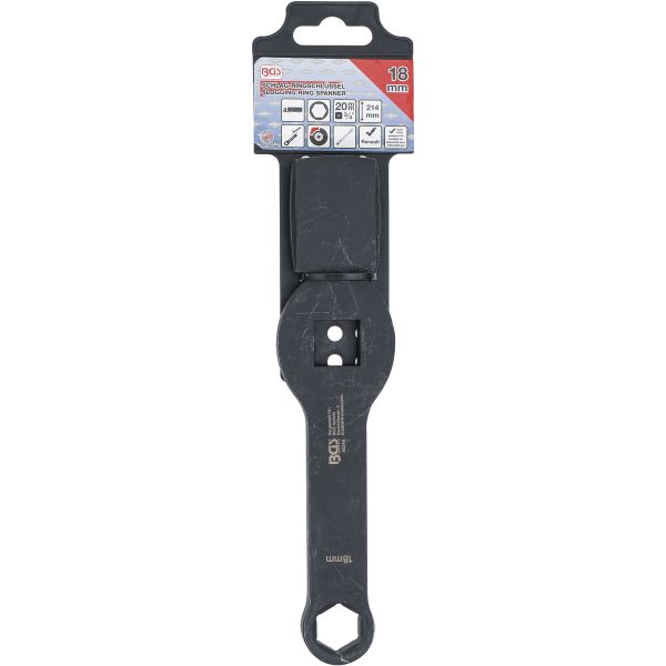 Slogging Ring Spanner | Hexagon | with 2 Striking Faces | 18 mm