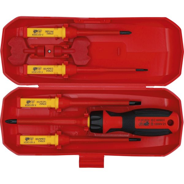 VDE Screwdriver Set | with Interchangeable Blades | 8 pcs.