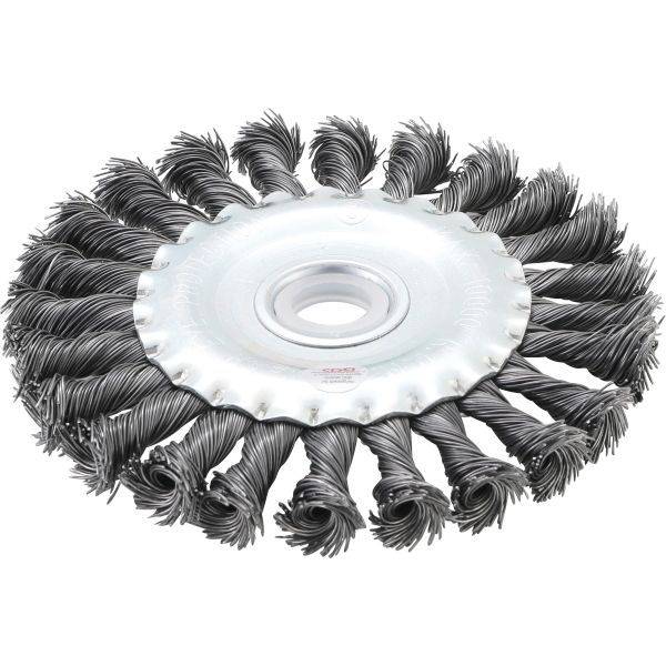 Brosse plate | brosse ronde tressée | Ø 125 mm