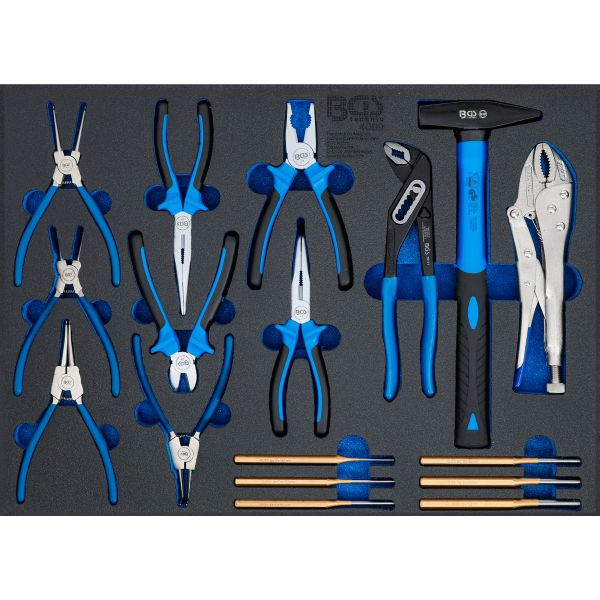 Tool Tray 3/3: Hammer, Pliers, Pin Punch Set | 17 pcs.