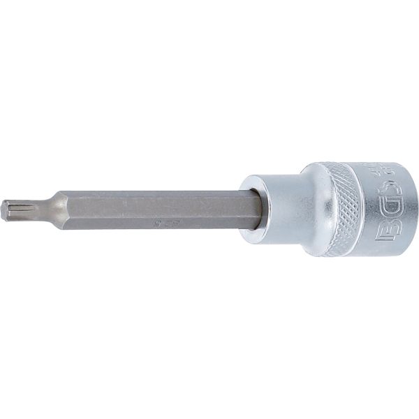 Bit Socket | length 100 mm | 12.5 mm (1/2") Drive | Spline (for RIBE) | M5