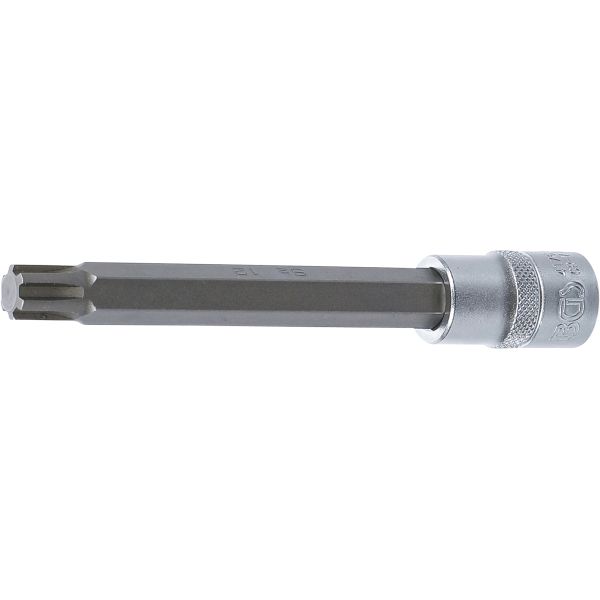 Bit-Einsatz | Länge 140 mm | Antrieb Innenvierkant 12,5 mm (1/2") | Keil-Profil (für RIBE) M12