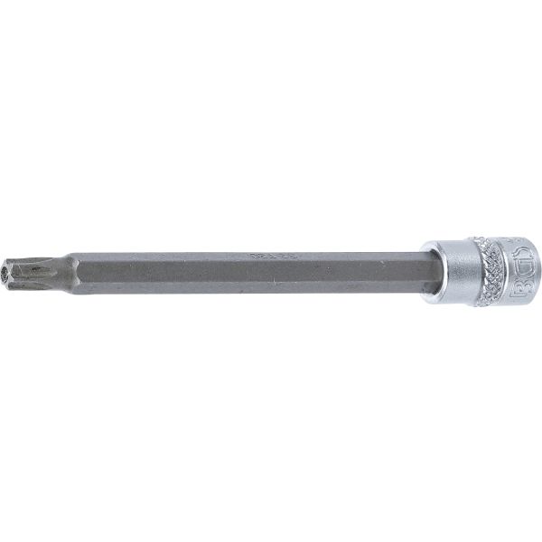 Douille à embouts | longueur 100 mm | 6,3 mm (1/4") | profil T (pour Torx) avec perçage T30