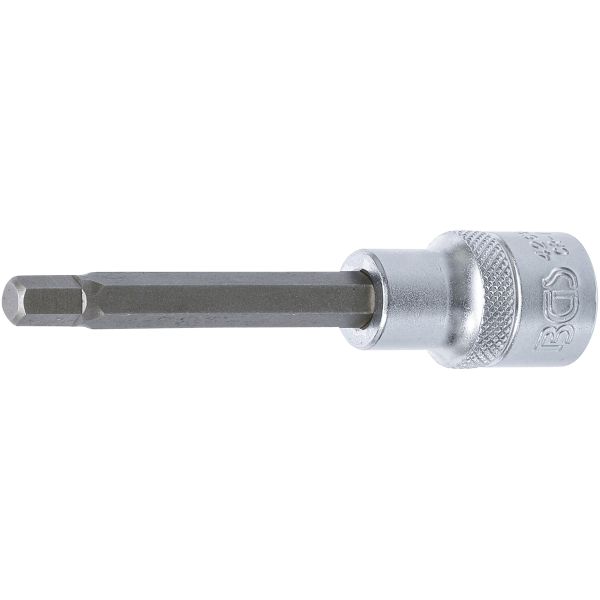 Bit Socket | length 100 mm | 12.5 mm (1/2") Drive | internal Hexagon 7 mm