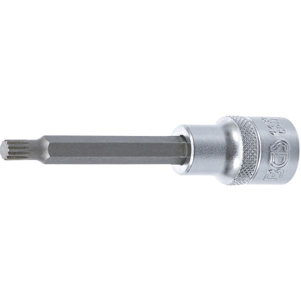 Bit Socket | length 100 mm | 12.5 mm (1/2") Drive | Spline (for XZN) | M7