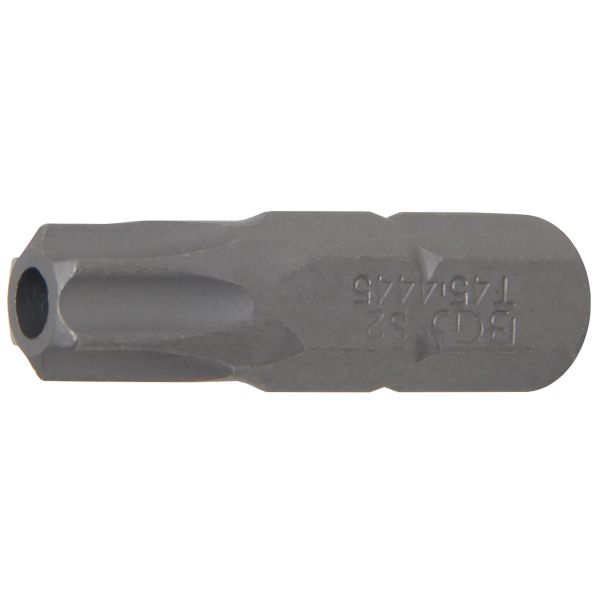 Bit | Länge 30 mm | Antrieb Außensechskant 8 mm (5/16") | T-Profil (für Torx) mit Bohrung T45