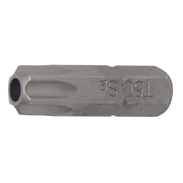 Bit | Länge 30 mm | Antrieb Außensechskant 8 mm (5/16") | T-Profil (für Torx) mit Bohrung T50