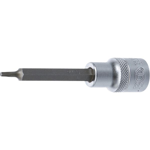 Bit Socket | length 100 mm | 12.5 mm (1/2") Drive | T-Star (for Torx) T15