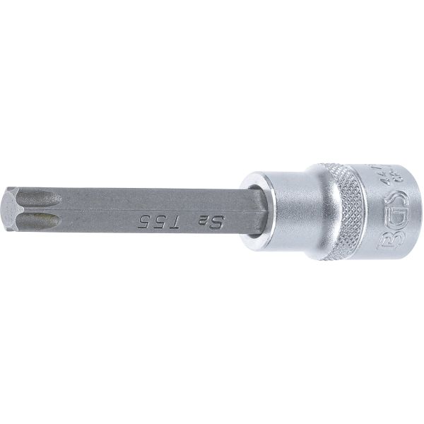 Douille à embouts | longueur 100 mm | 12,5 mm (1/2") | profil T (pour Torx) T55