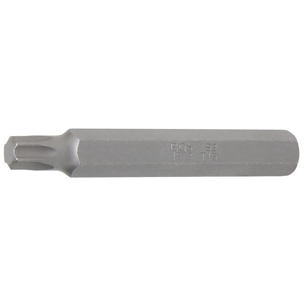 Punta | longitud 75 mm | entrada 10 mm (3/8") | perfil en T (para Torx) T45